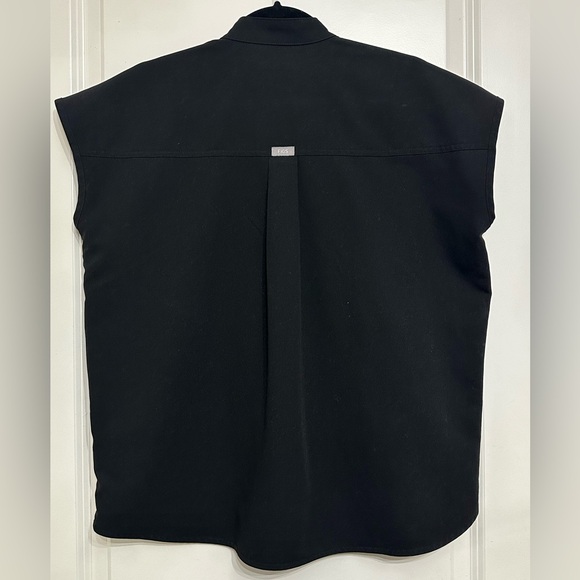 FIGS | Black Rafaela Oversized Scrub Top | Size Extra Small - Picture 2 of 5